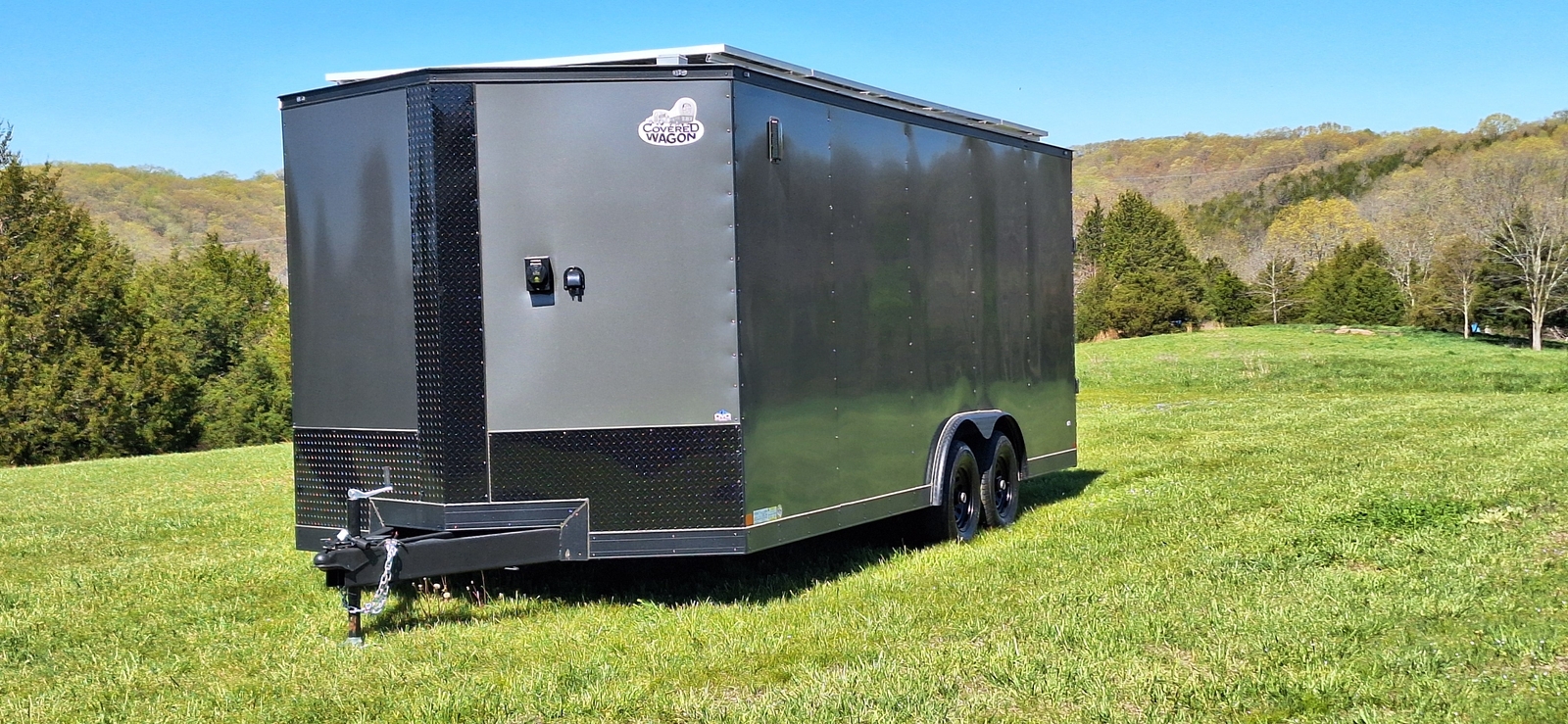 20' Enclosed SOLAR POWERED Offgrid Self-Sufficient Trailer - SOL-ARK 15K Version