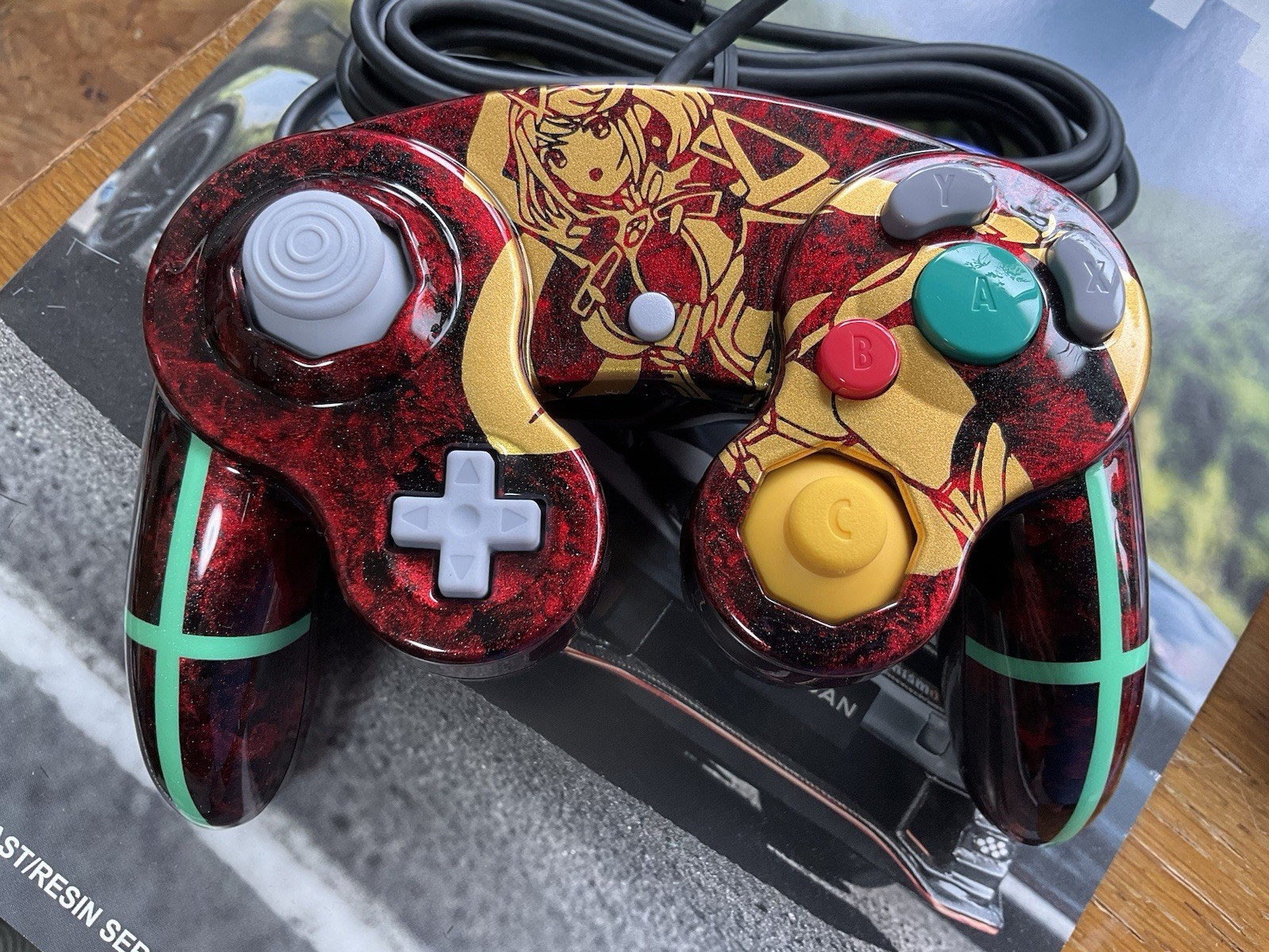Custom Controller Paint Pyra Housing Shell Cover Nintendo GC NGC Gamecube
