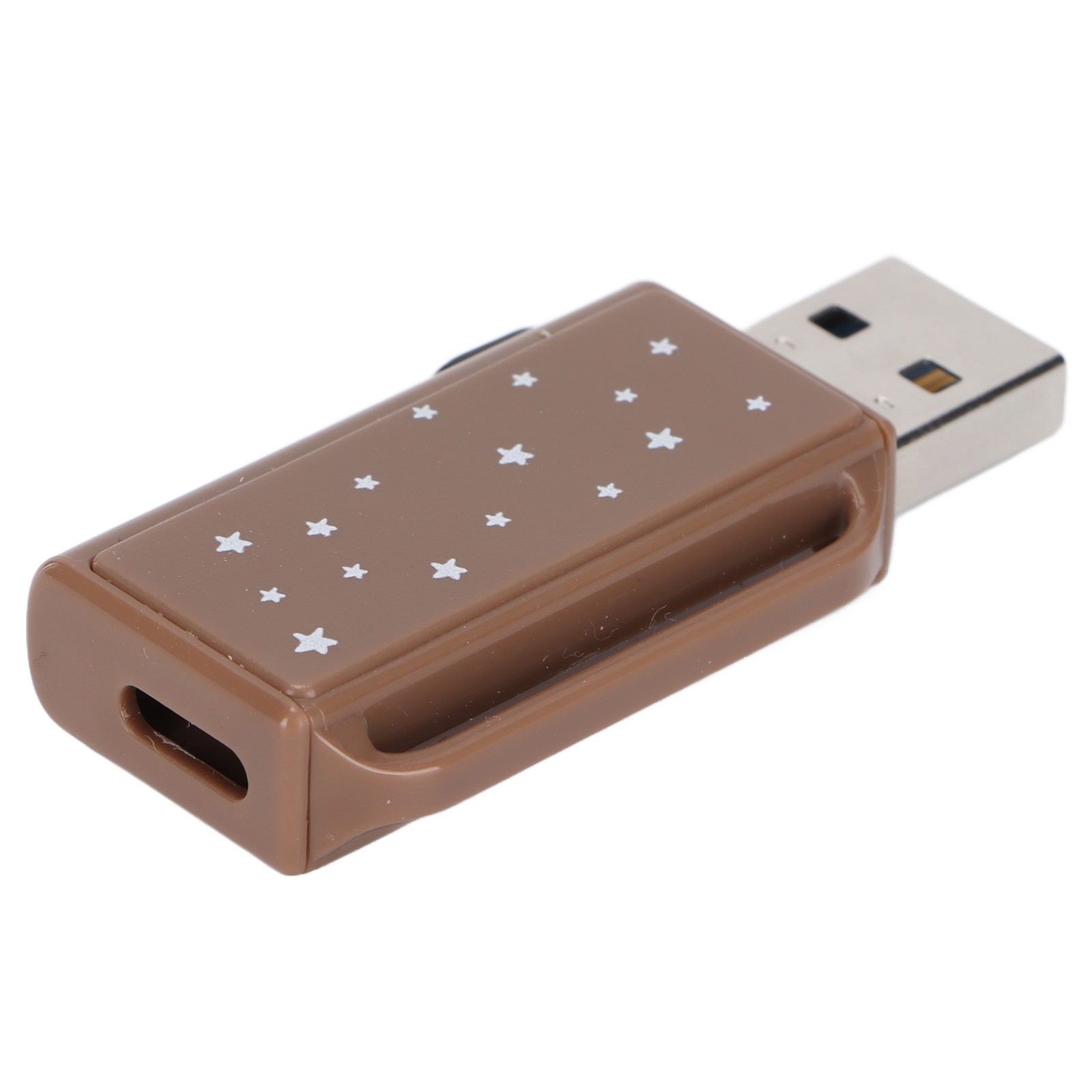 Flash Disk Portable Tea Brown Palstic Push Pull Thumb Memory Stick For