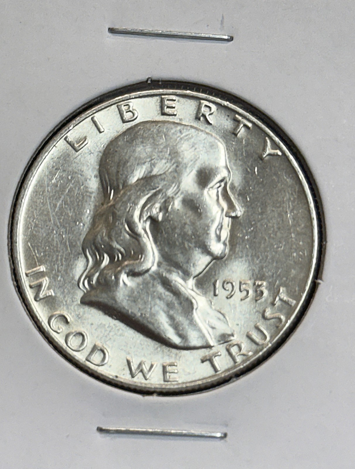 1953-D Franklin Half Dollar, Nice Unc, (22126)