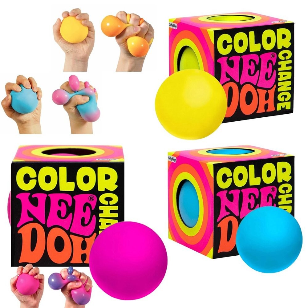 Schylling NeeDoh Colour Changing Stress Ball Fidget Toy Squishy Fun KU