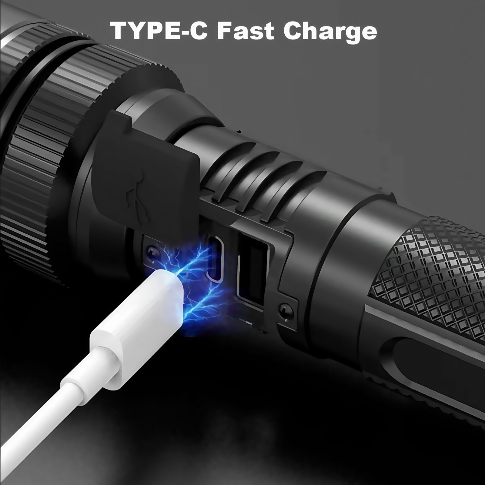 2Pack 99000000LM Super Bright LED Tactical Flashlight Rechargeable Flashlights
