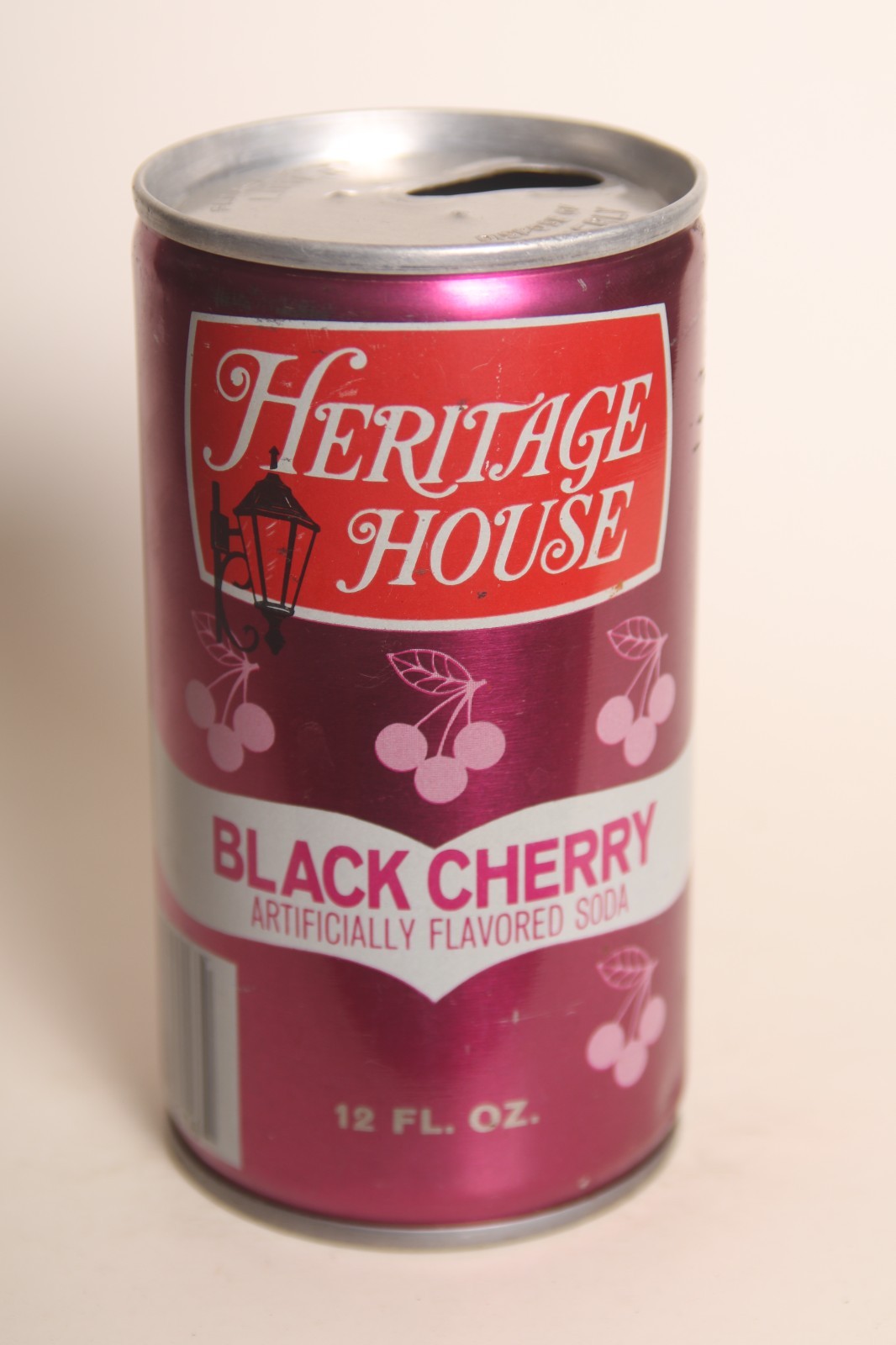 Heritage House Black Cherry soda can - 12oz