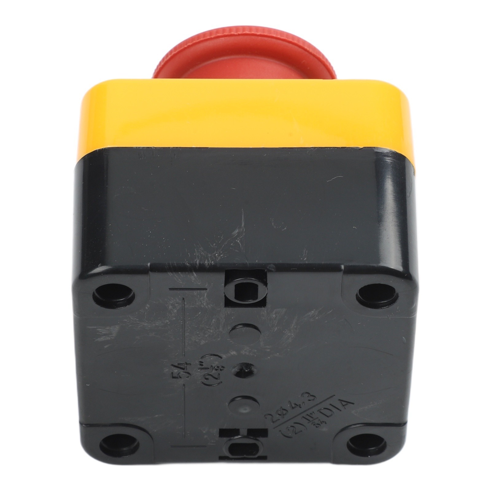 Waterproof 10A Latching E Stop Push Button Switch with 22mm Mount Hole