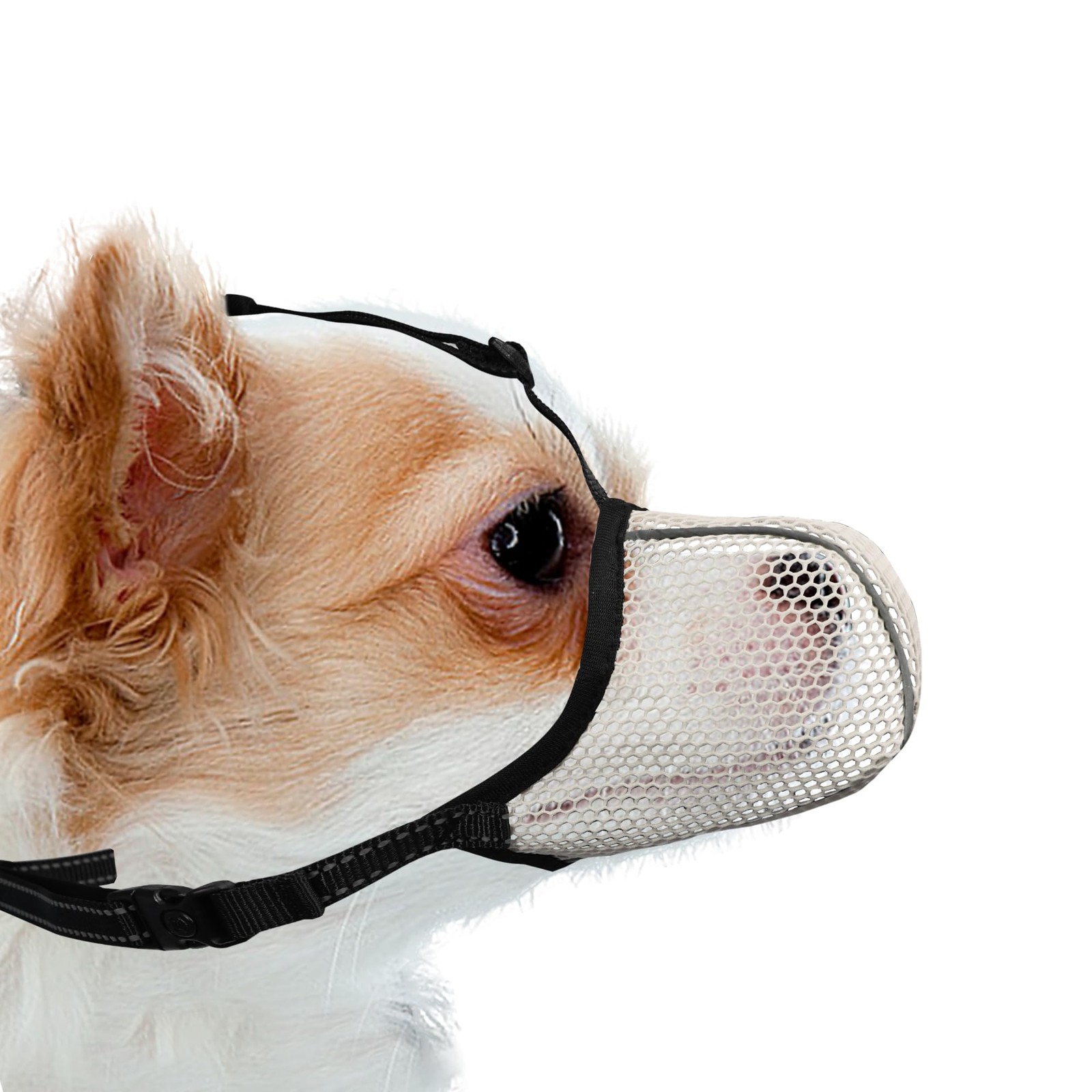 JOYPAWS Dog Muzzle, Breathable Soft for Extra Small Dogs to Anti & XS, Beige