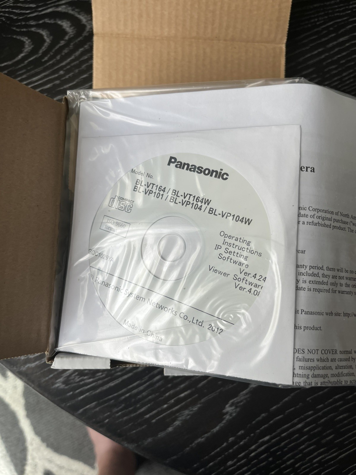 Panasonic Bl-VP104 Network Camera