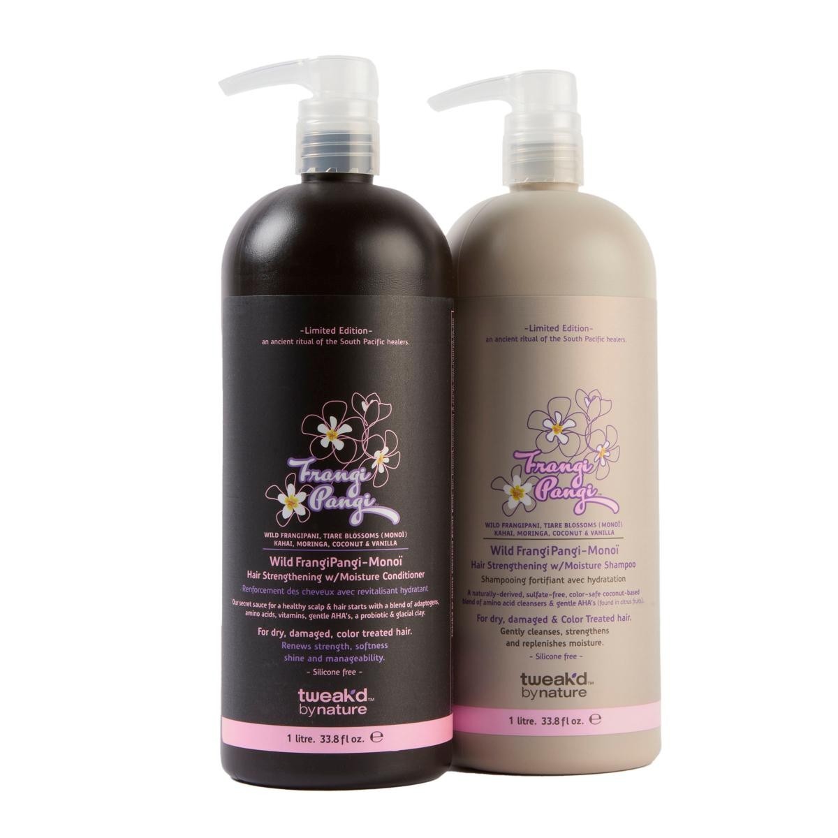 Tweak'd by Nature Frangi Pangi Shampoo & Conditioner w/ Pumps 33.8oz Each Sealed