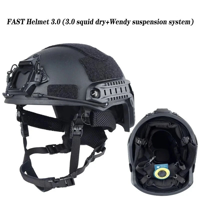 US SHIP FAST Army Real Bulletproof Level 3 Tactical Helmet UHMWPE BALLISTIC IIIA