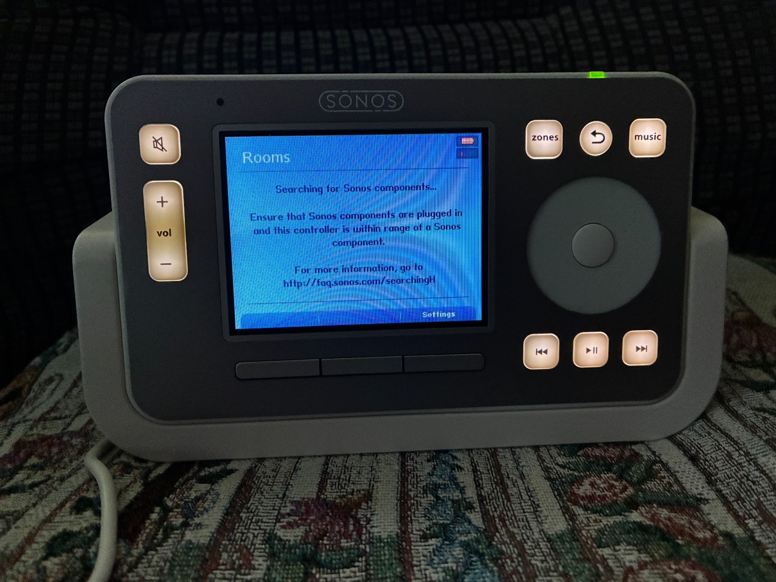 Sonos CR100 Digital Music System Controller & Cradle w/ Power Supply