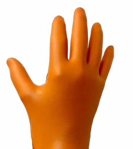 2 PACK $15 A PIECE LARGE 6MIL ORANGE NITRILE GLOVES (100/BX)