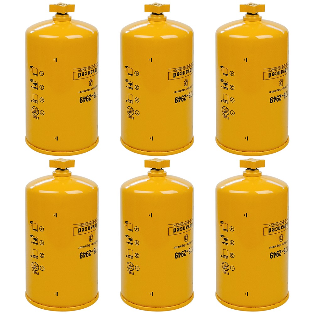 6PCS 175-2949 Fuel Water Separator Fits For C-10/12,3176 Engine Replace FS19683
