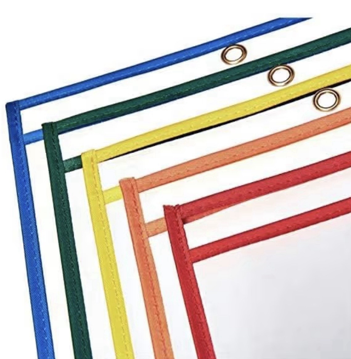 Amazon Basics Heavy Duty Dry Erase Ticket Holder Pockets 8.5x11 Pack of 25 NIB