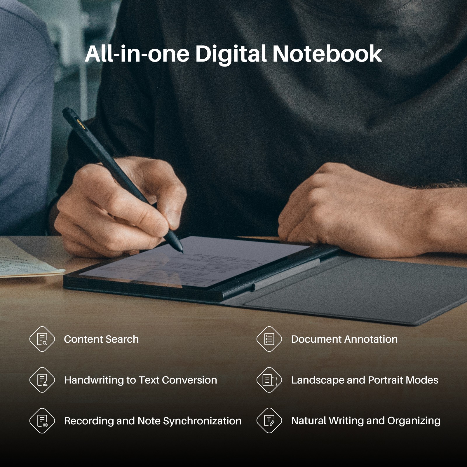 HUION Note E Digital Notebook 8.4” Bluetooth Tablet 6G+128GB Paper-like Screen