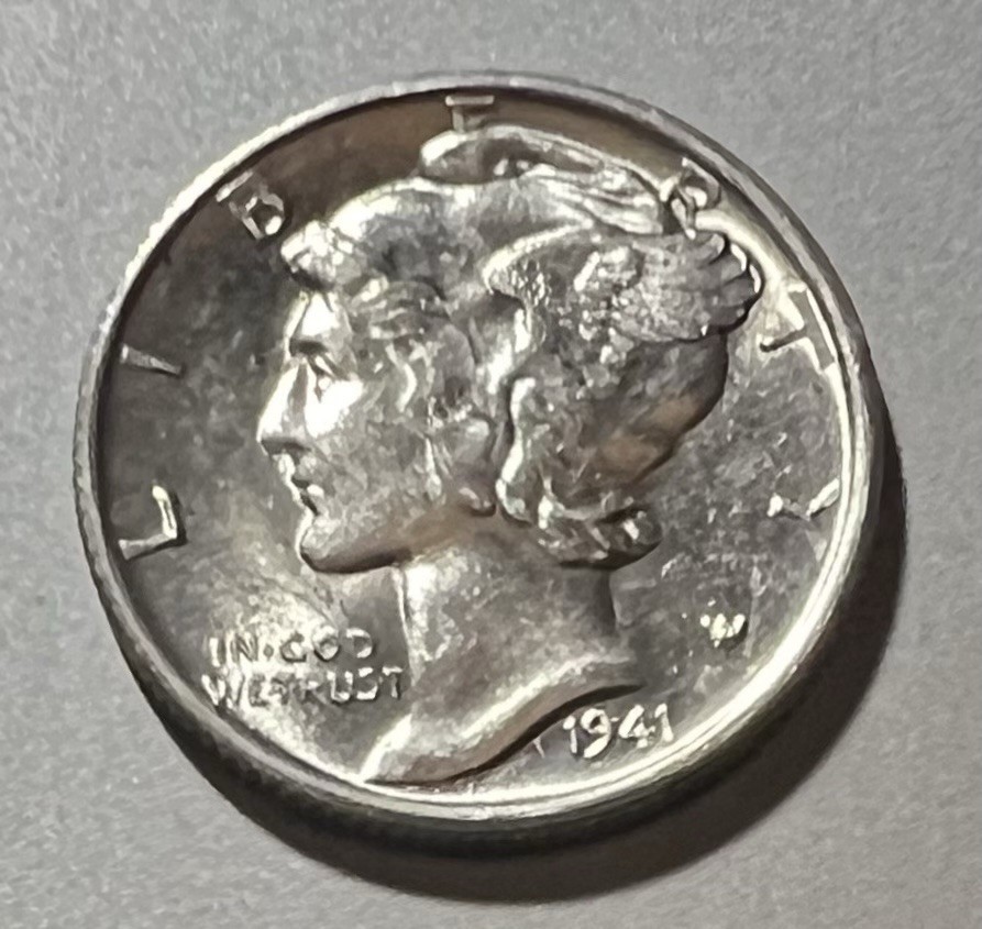 1941 S MERCURY DIME CH BU