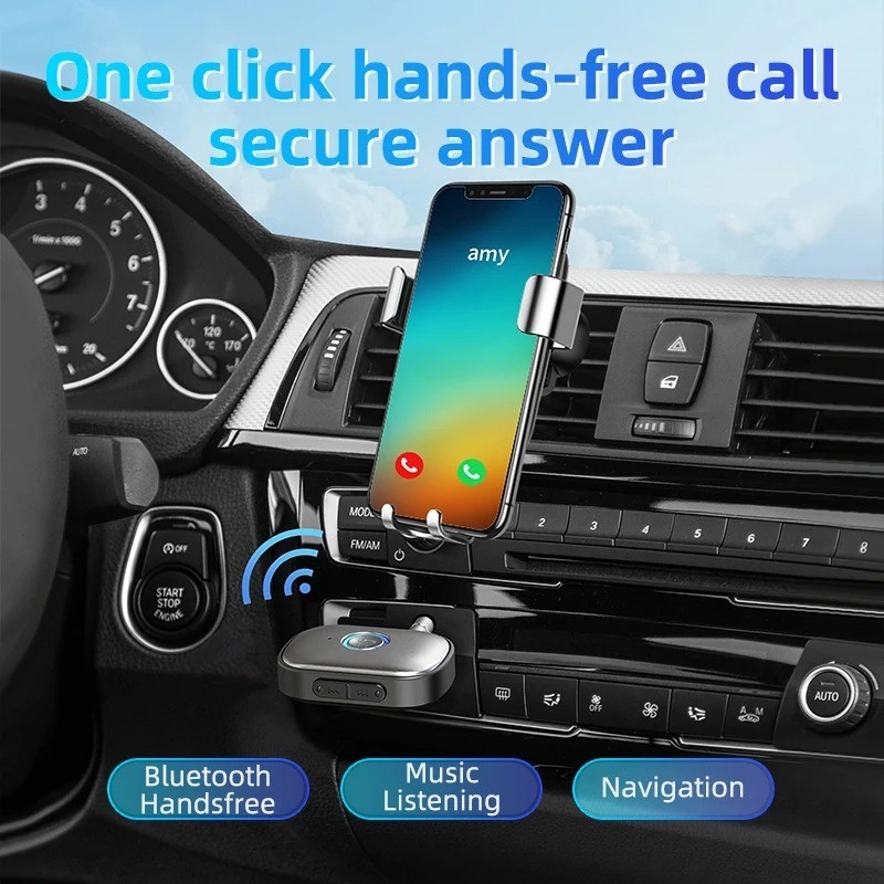 Bluetooth 5.3 Audio Receiver AUX 3.5mm Jack Stereo Wireless Audio Adapter
