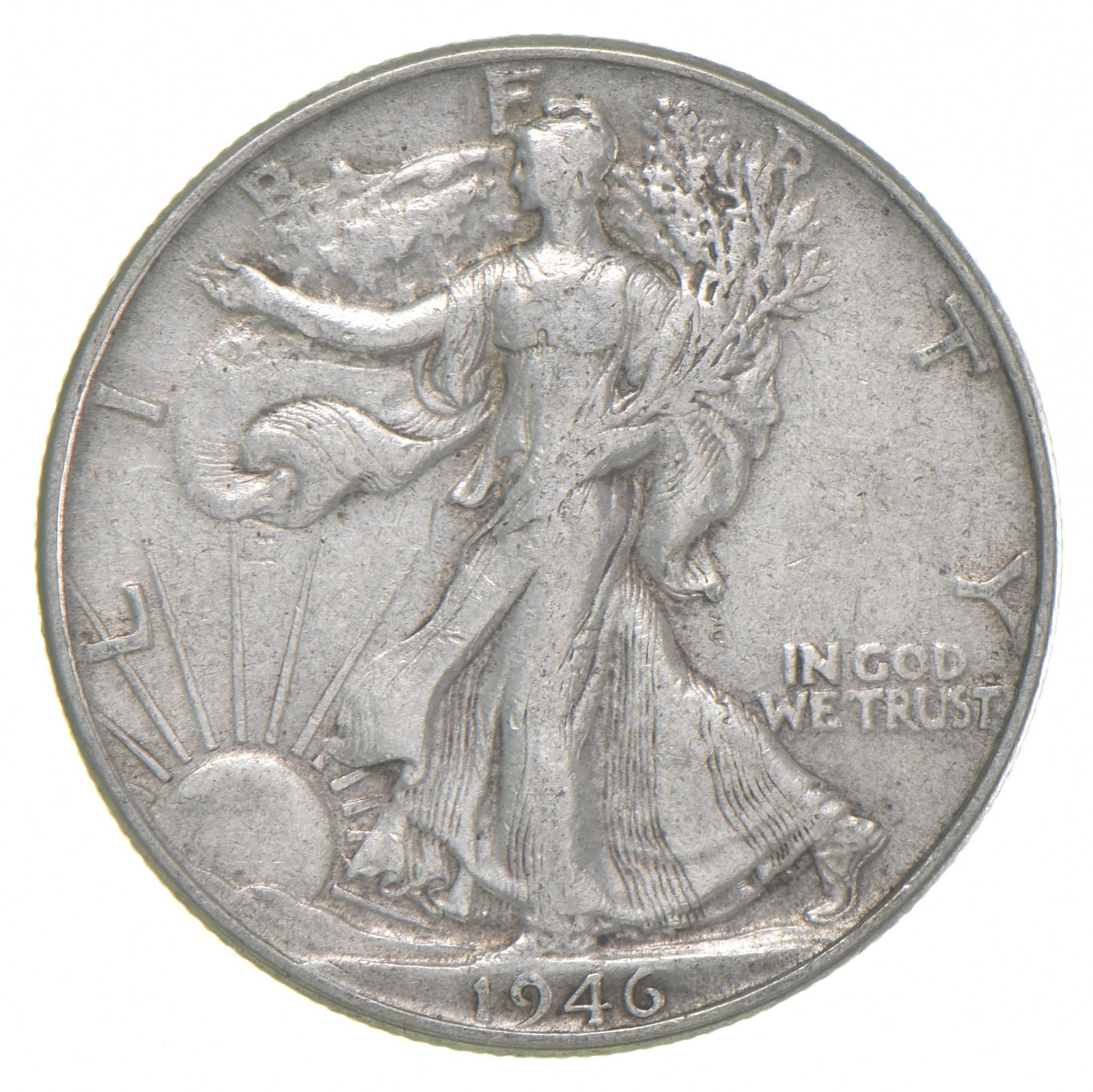 1946 XF Walking Liberty Half Dollar