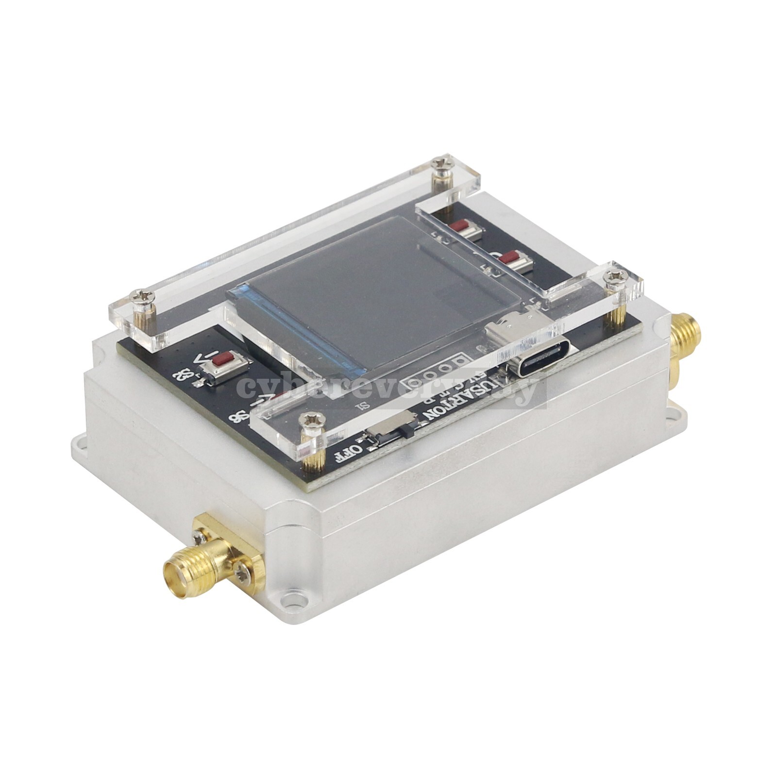 DC-6GHZ 90DB Programmable Attenuator Module RF Step 0.25DB 1.3" OLED DisplayCNC