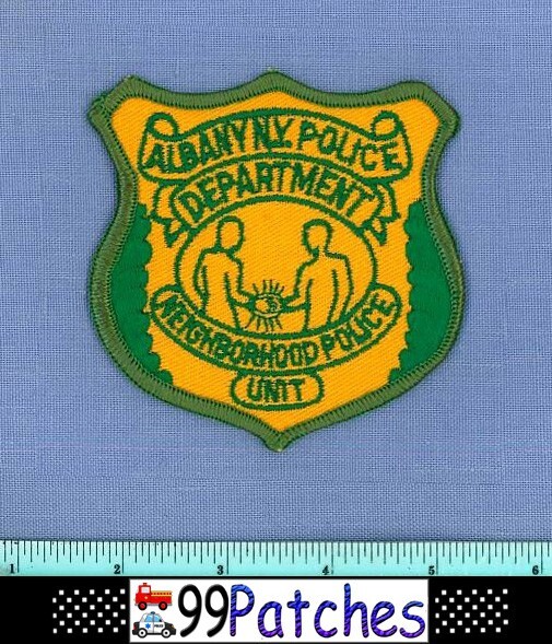ALBANY NEIGHBORHOOD POLICE UNIT NEW YORK Police Shoulder Patch SOUL HANDSHAKE 9D
