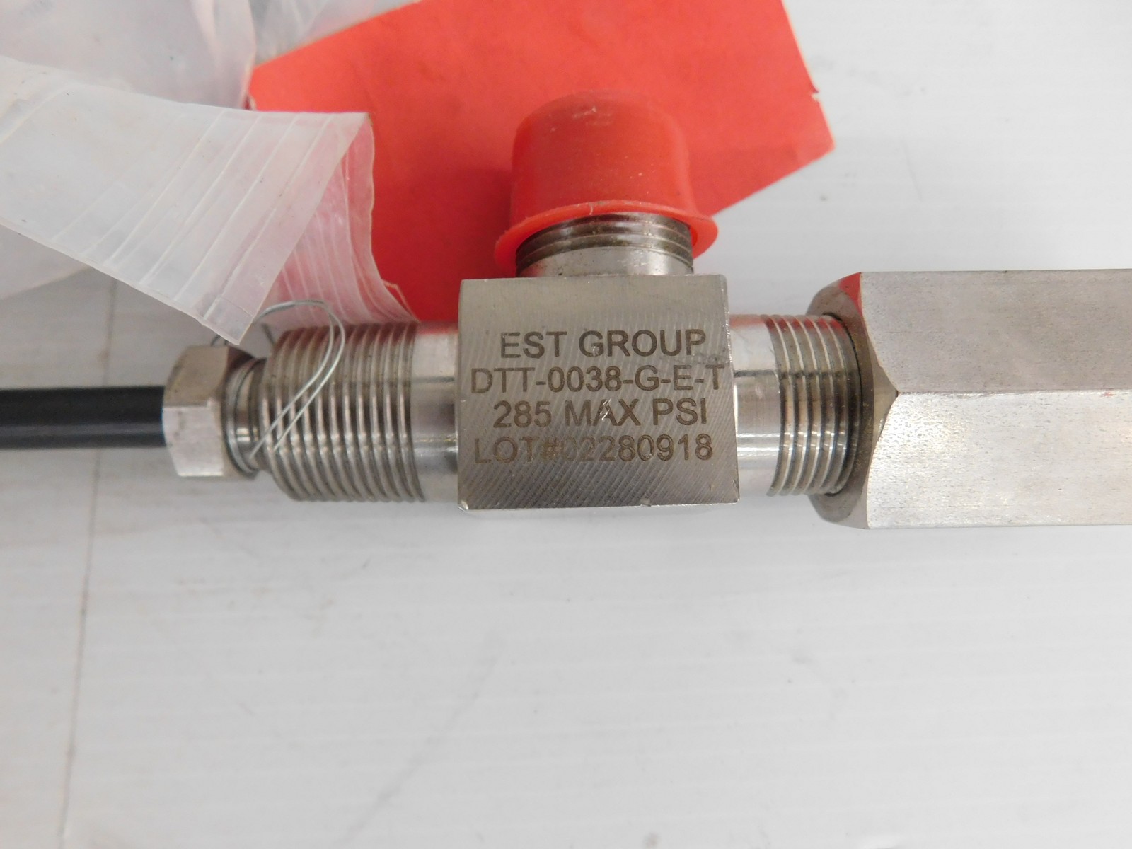 EST Group DTT-0038-G-E-T Hot Tapping Tool Pipe & 3/4" Pipe Flow Control (JSP110)