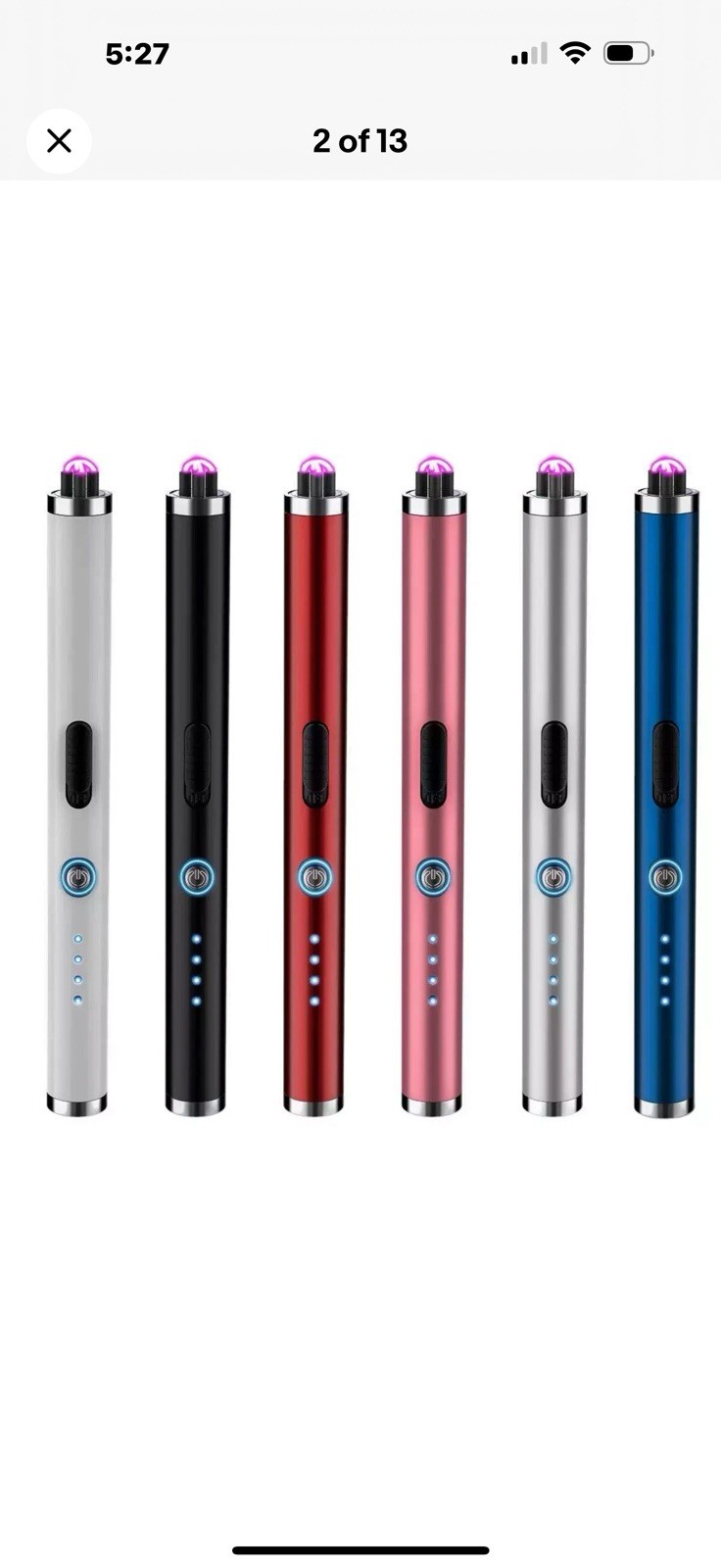 Electric Lighter Arc USB Rechargeable Candle BBQ Electronic Windproof Kitchen