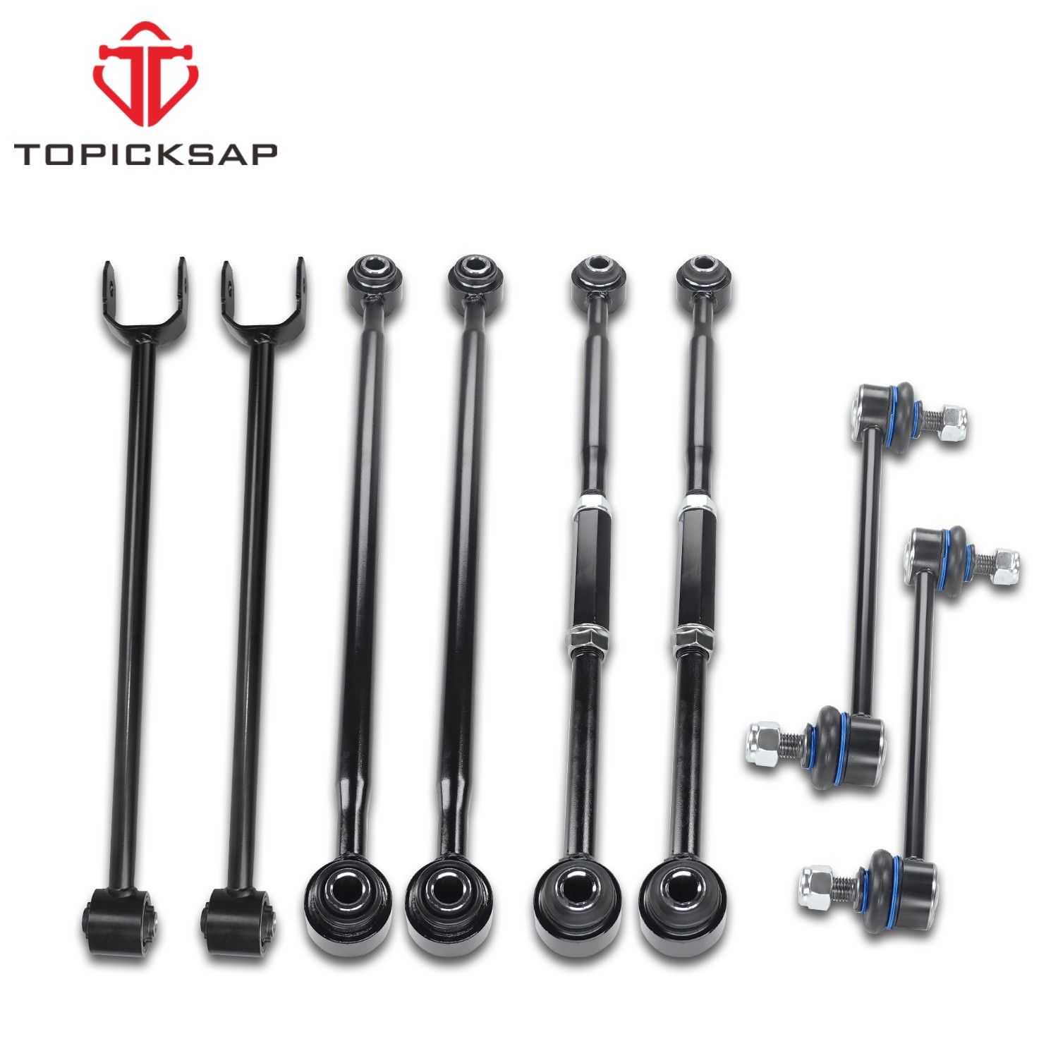 8Pcs For TOYOTA Camry Avalon Rear Control Arm Lateral Link Sway Bar Suspension