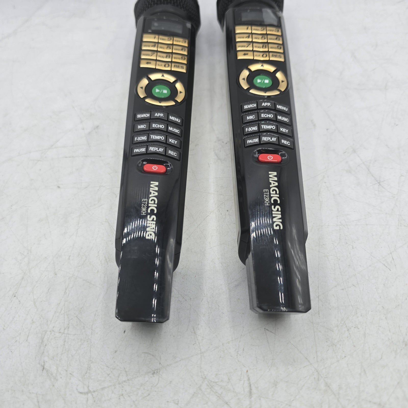 Magic Sing ET23KH Karaoke Wireless Microphone Mic Pair Tested Works