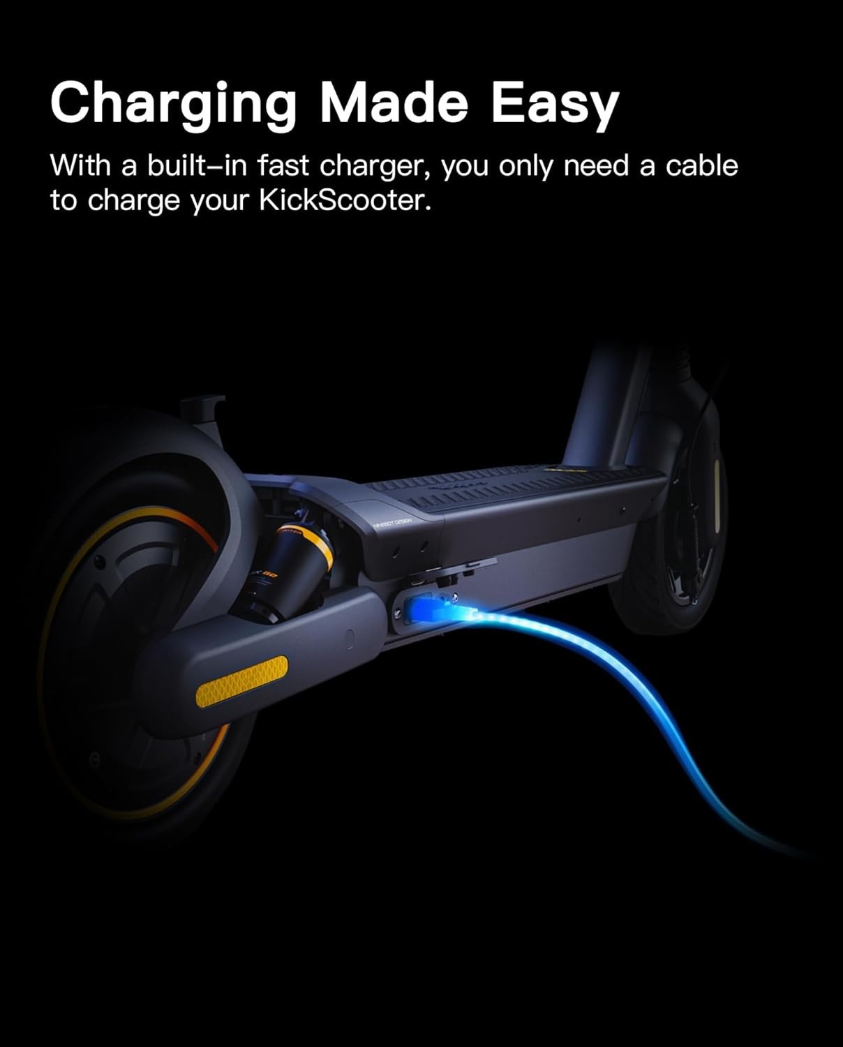 Pure Copper 10ft Charging Cable for Ninebot MAX G Series - Reliable & Efficient