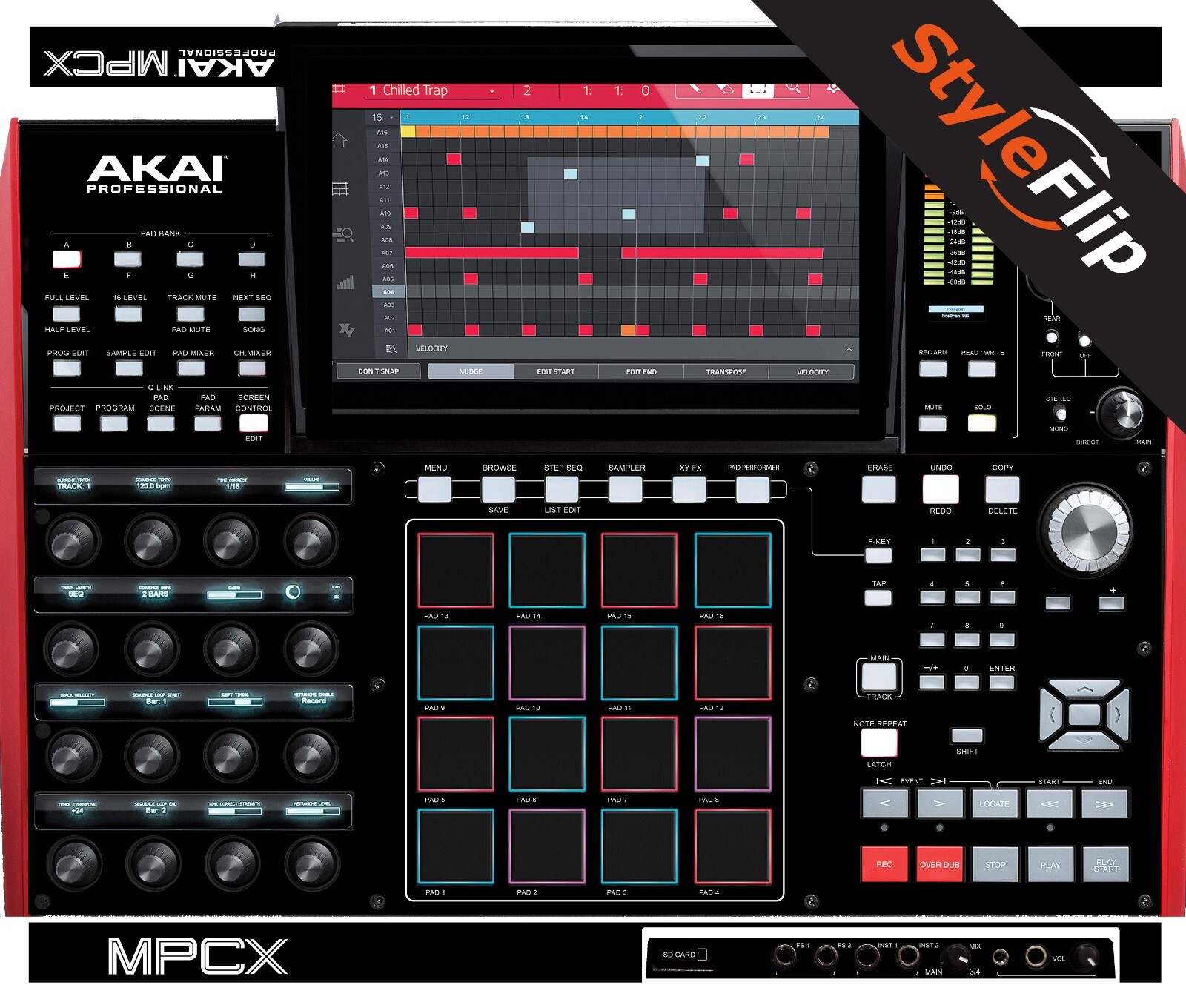 Akai MPC-X Skin | Color Black | Protective Decal | StyleFlip Skins
