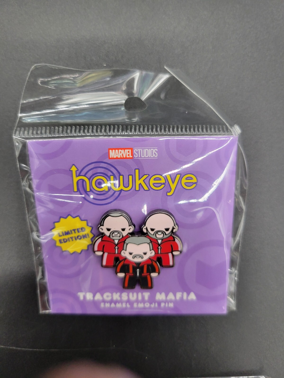 Marvel Studios Hawkeye Tracksuit Mafia Limited Edition Enamel Pin