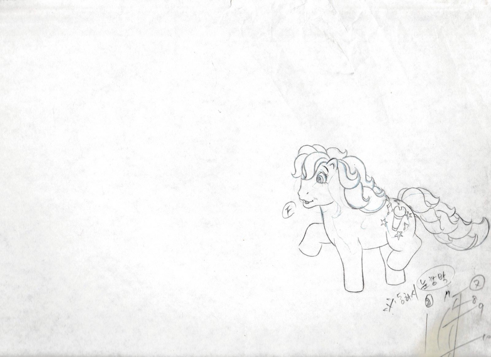 MY LITTLE PONY TAILS Cartoon Animation Production Pencil Drawing MLP M7/13-66