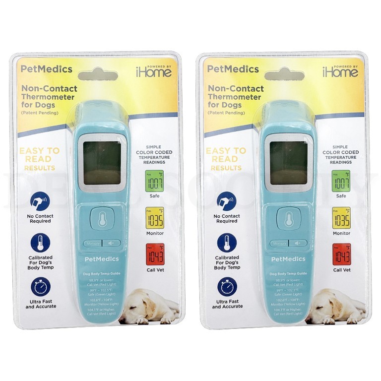 PetMedics Non-Contact Digital Thermometer for Dogs & Puppies Lot of 2
