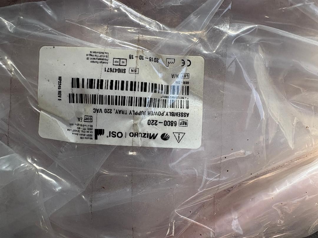 Mizuho 6800 Allegro table Power Supply Tray 220VAC (NEW)