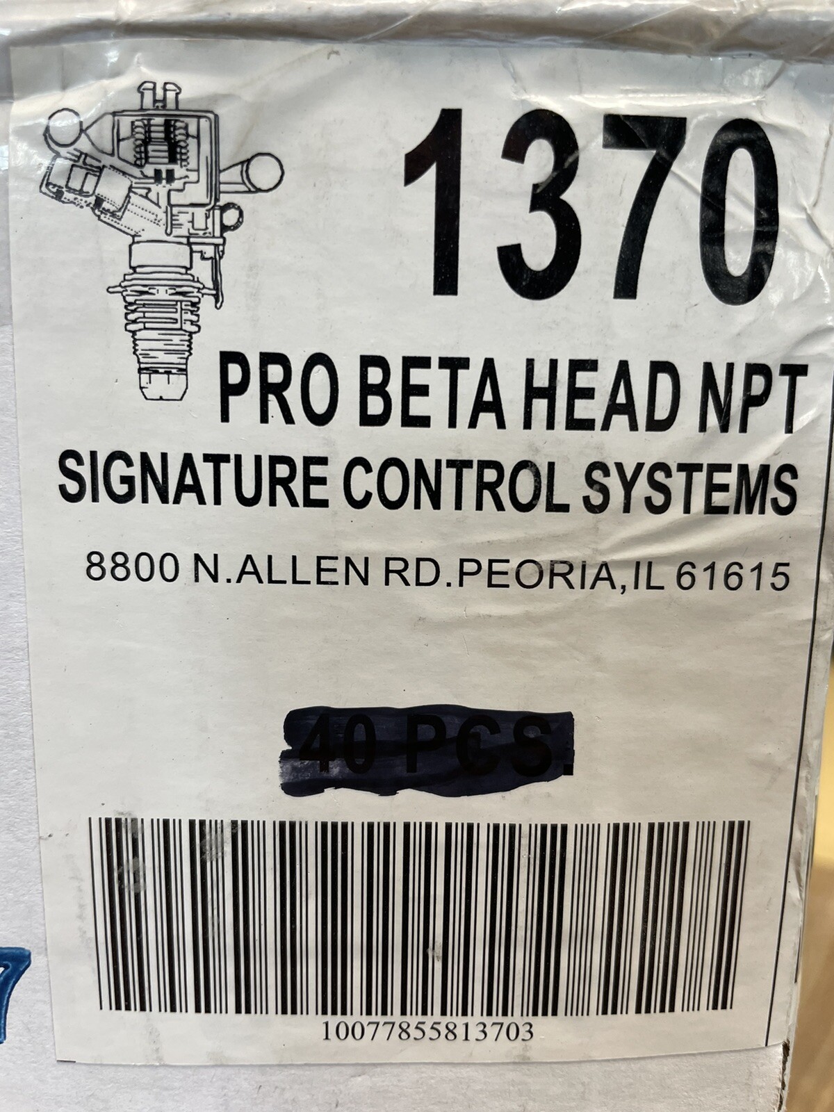 Signature Control Systems 1370 Riser Installation Pro Beta Sprinkler Head - NOS
