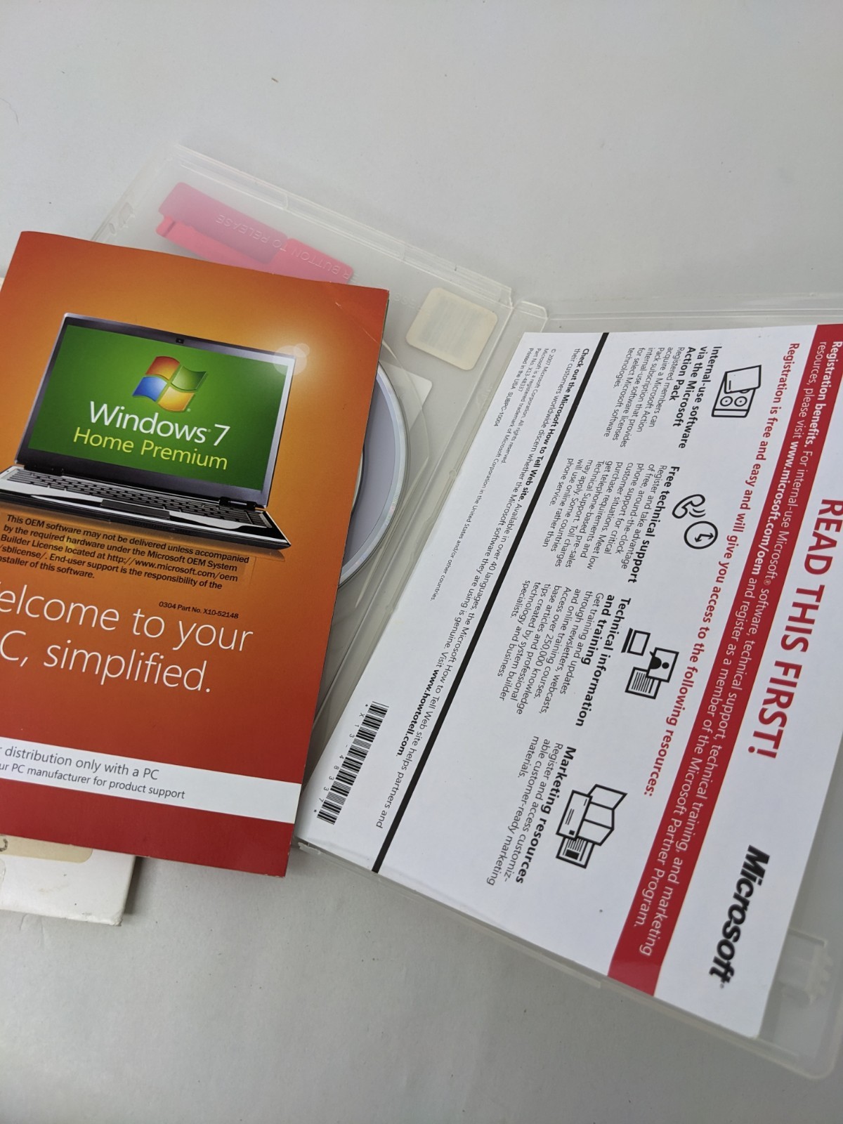Microsoft GFC-02050 Windows 7 Home Premium SP1 32-Bit System Builder Software