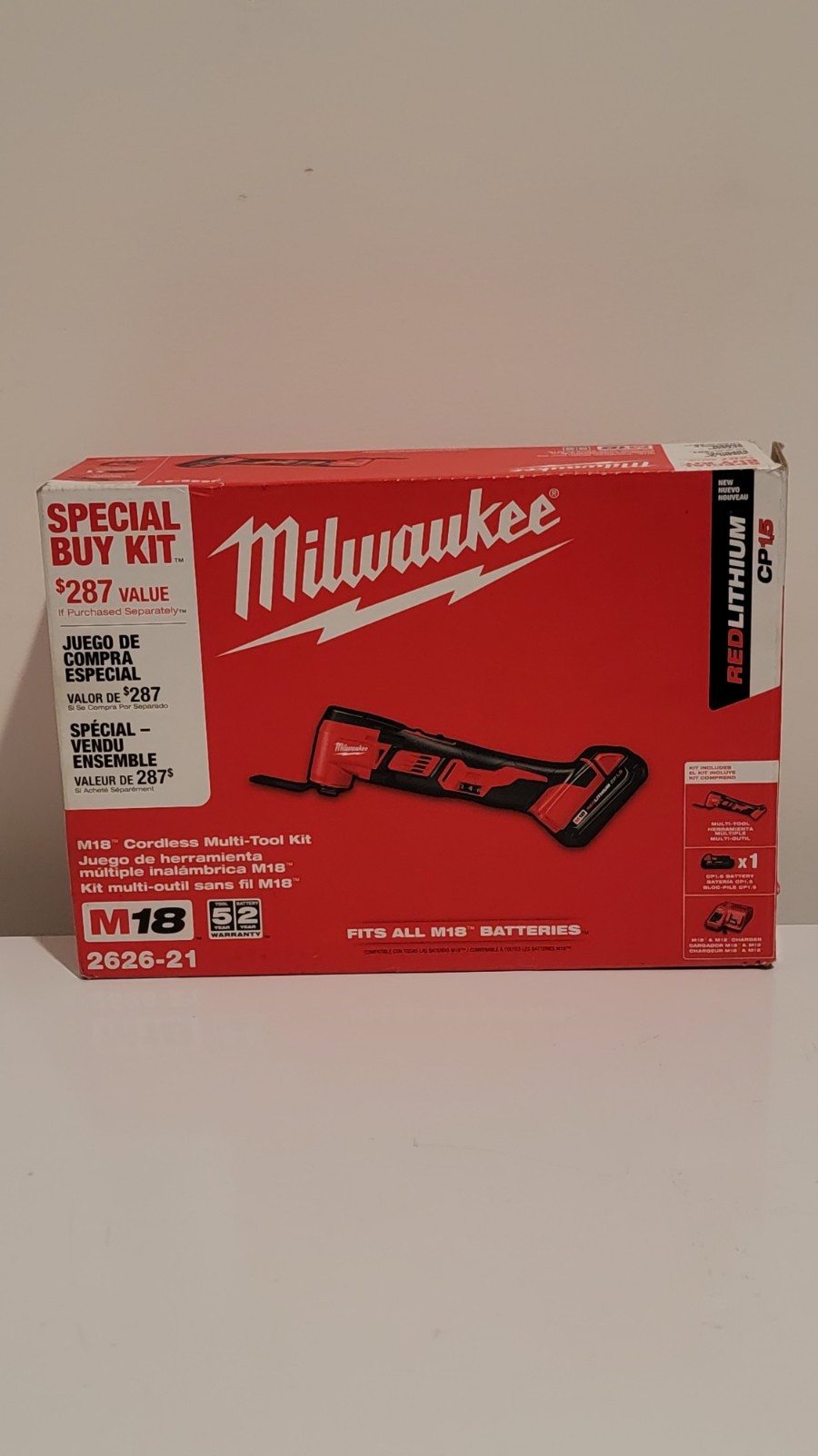 Milwaukee M18 18V Cordless Oscillating Multi-Tool Kit w/ Battery & Charger New