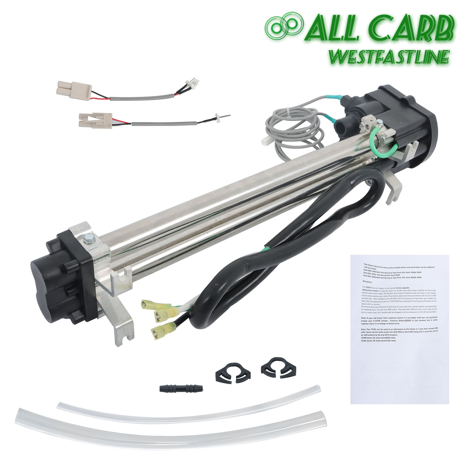 C3160-1S 26-C3160-1S 6kW 240V/120V No-Fault Spa Heater For Hot Spring 73790