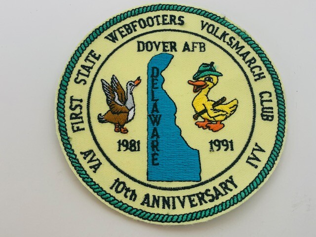 Advertising Patch Logo Emblem Sew vtg patches Dover Delaware masonic webfooters