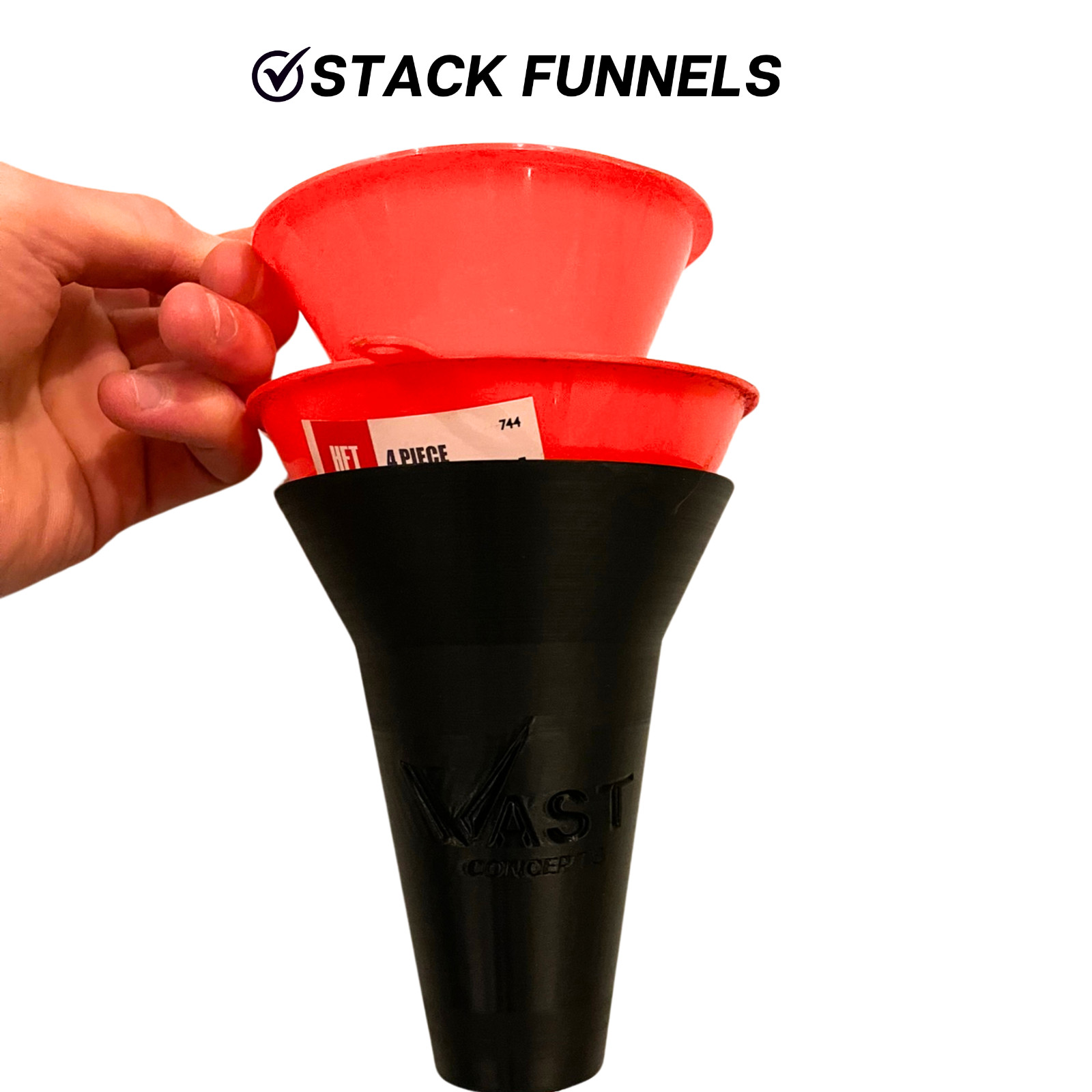 Vast Concepts Universal Draining Fluid Funnel Holder | MC86120