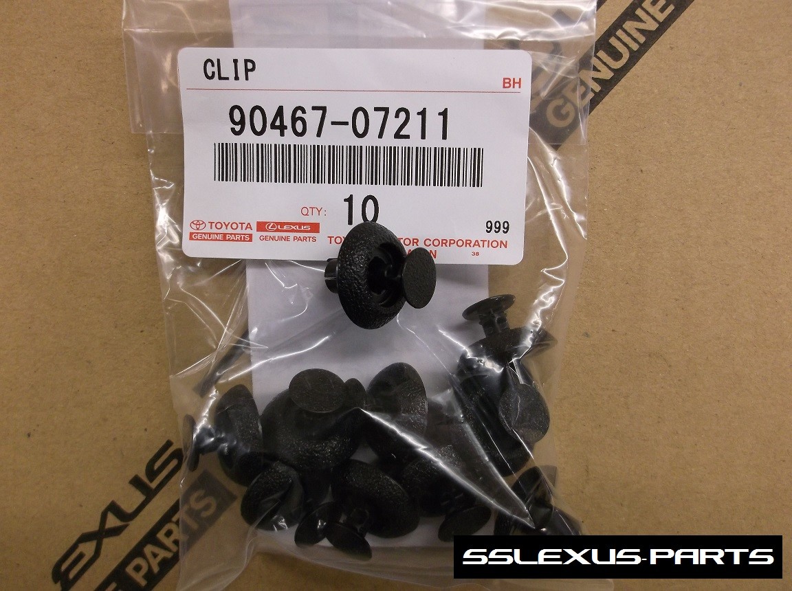 Lexus ES350 (2007-2012) OEM Genuine Plastic ENGINE COVER CLIPS (x10)