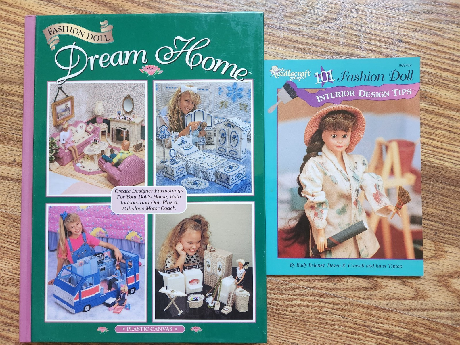 Fashion Doll Dream Home plastic canvas book + design tips booklet