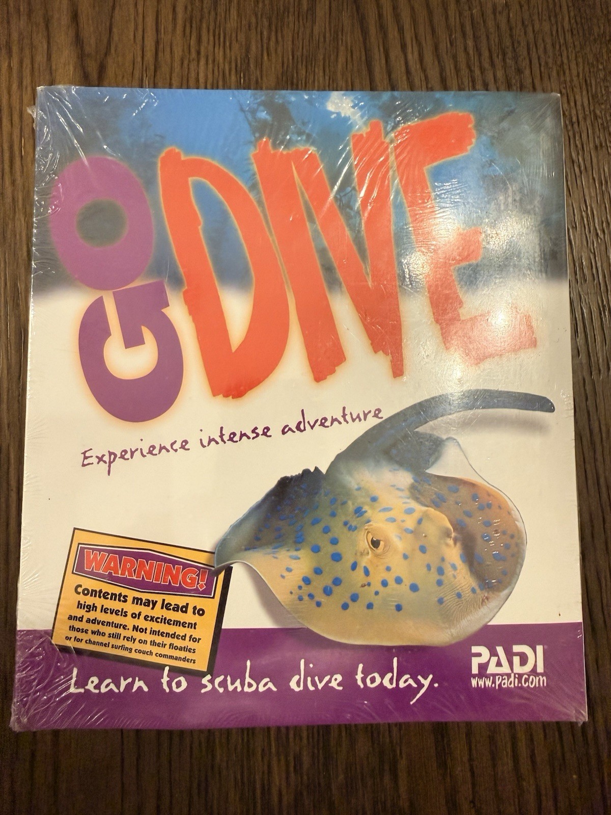PADI Go Dive Experience Intense Adventure Scuba Manual Dive Planner Sealed Kit