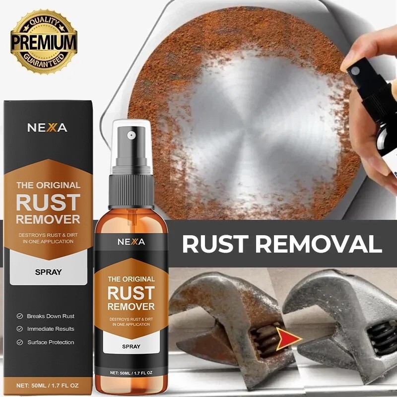 NEXA Rust Remover Spray – Fast-Acting Multi-Surface Cleaner | Removes Rust, 50mL