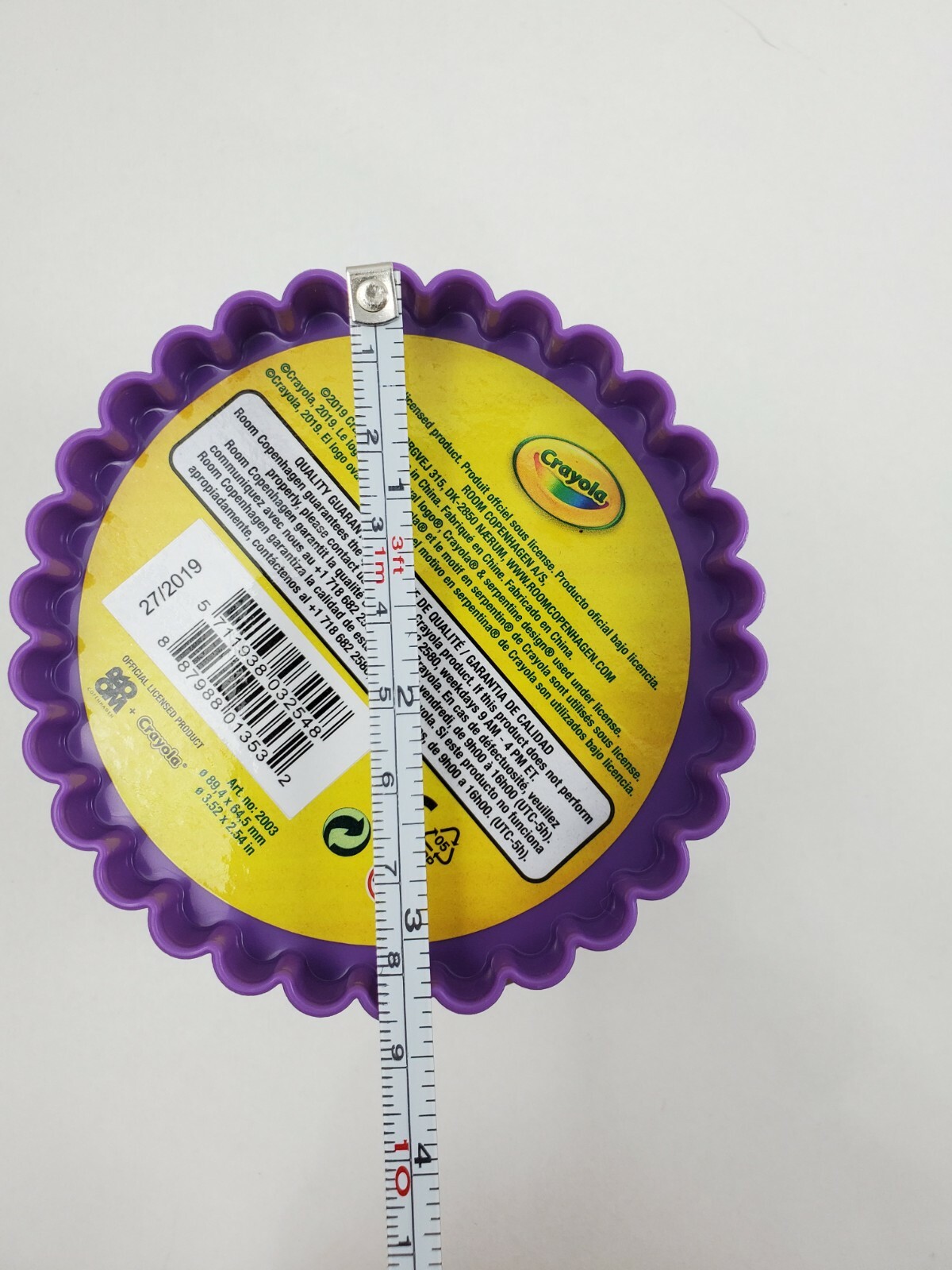 2 pack Crayola Crayon Cup Apx 3-1/2 x 2-1/2 Inches Violet Purple