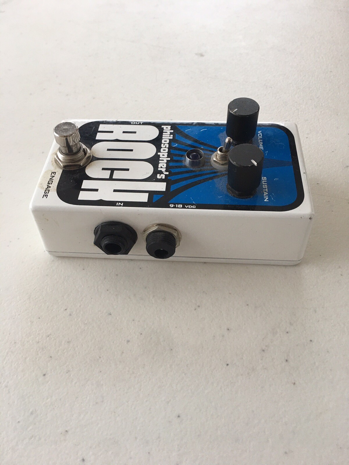 Pigtronix Philosopher’s Rock Compressor / Grit Overdrive Guitar Effect Pedal