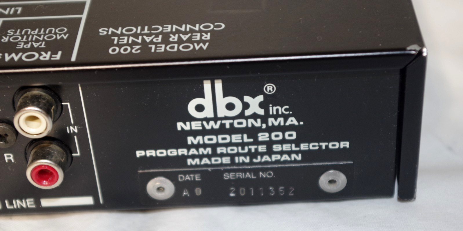 P6 DBX 200 Route Selector Recording Technology Series