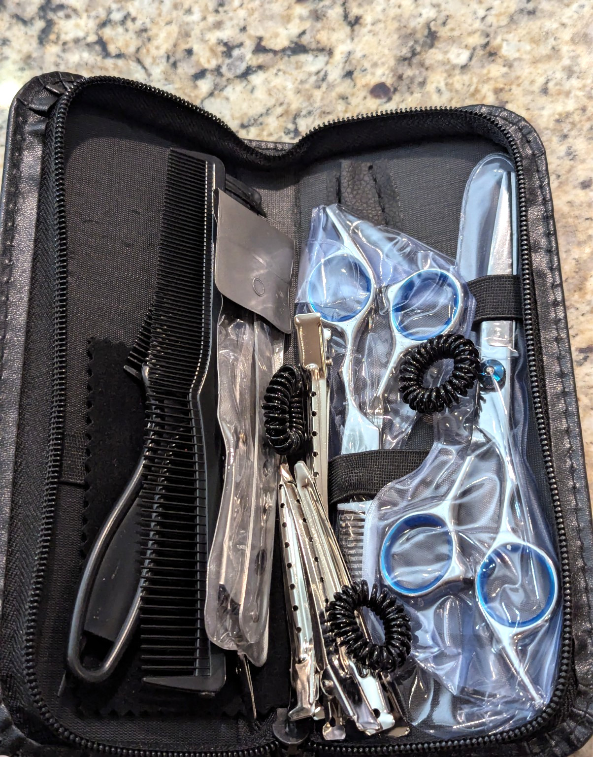 14 PC Professional Hair Cutting Scissor Set Thinning Texturizing Straight Shears