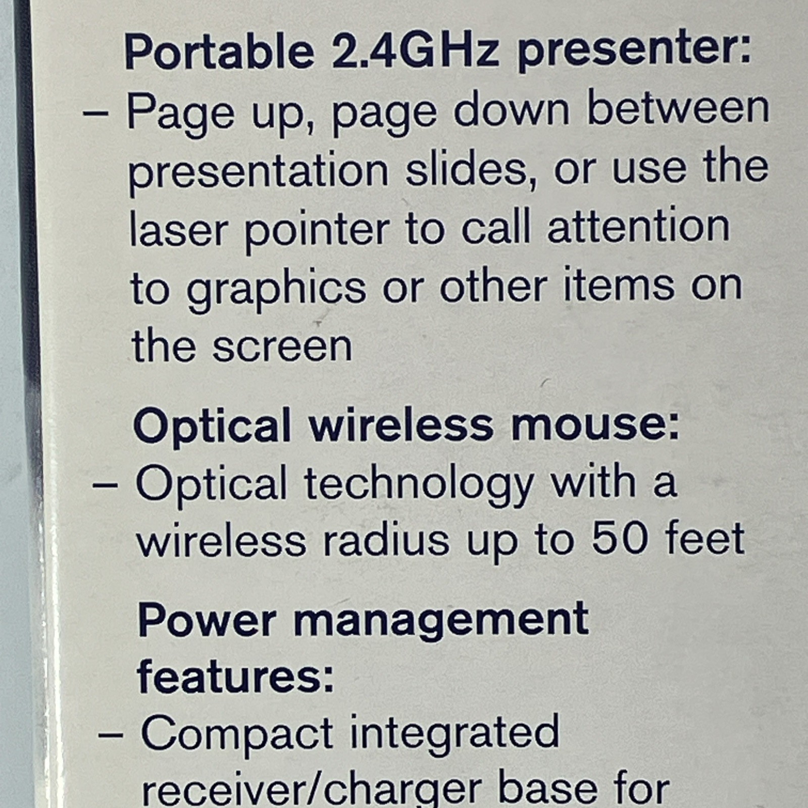 Targus PAWM001U Wireless Optical Mouse Pointer Presenter Brand New Sealed