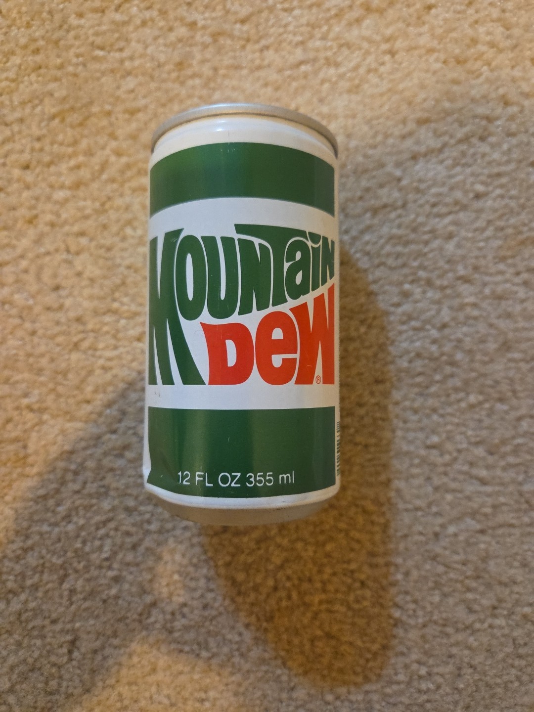 Vintage 1980s Mountain Dew Soda Pop Can 12 Fl Oz - Empty
