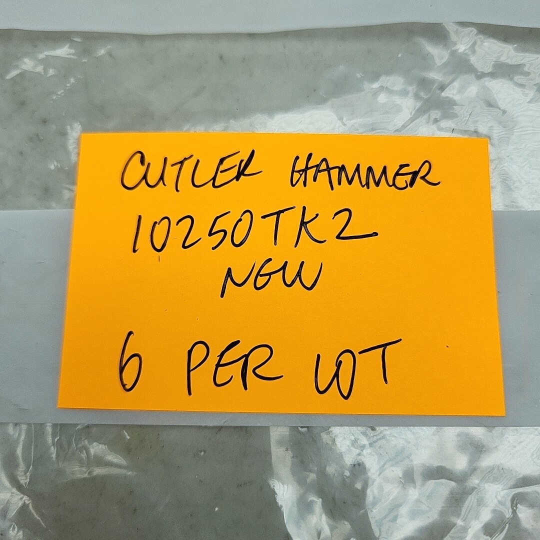 6 Pack Cutler Hammer 10250TK2 Retaining Nut Extended 30.5mm Push Button Nut