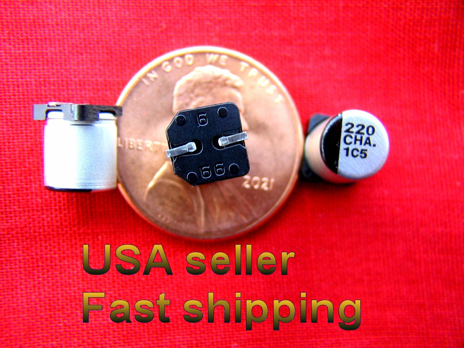 4pc 220uf 16v SMD Panasonic electrolytic